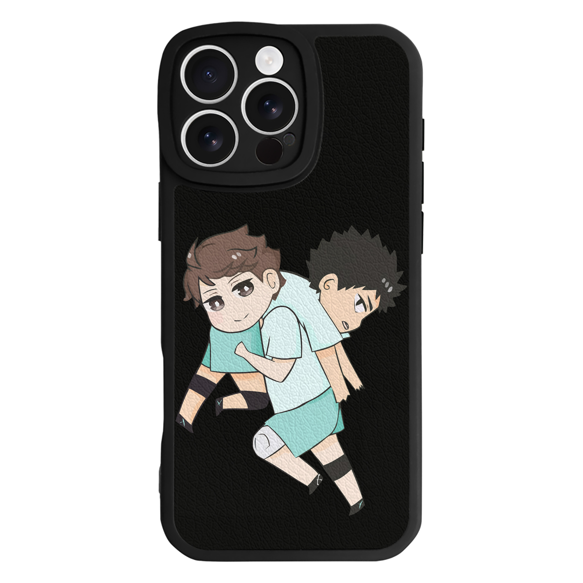 （画像用） ハイキュー!! Haikyu!! 【iPhone 16シリーズ対応】シリコンスマホケース（レザー調） 材質：シリコン